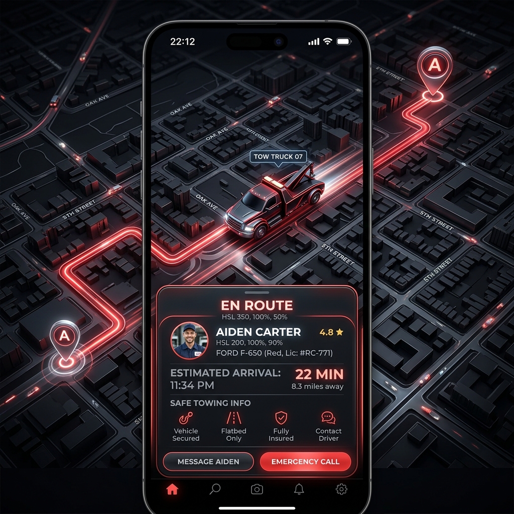 TTTOW Customer App Mockup